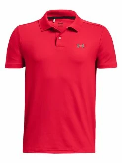 Under Armour JR Boys Performance Polo - Red