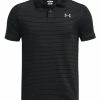 Under Armour JR Boys Performance Stripe Polo - Black/Grey -Deals Golf Apparel Store shirt ua32013773472000120jnr20black 1 51146.1678185992