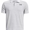 Under Armour JR Boys Performance Stripe Polo - White/Black -Deals Golf Apparel Store shirt ua32013773472010020jnr20white 1 95455.1678185999