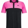 Under Armour Performance 3.0 Colourblock Polo - Black/Rebel Pink -Deals Golf Apparel Store shirt ua32013773752000120men20pink 1 12354.1675244124