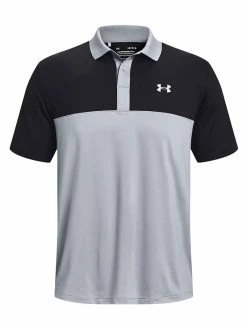 Under Armour Performance 3.0 Colourblock Polo - Steel/Black