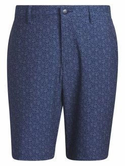 Adidas Ultimate365 Nine-Inch Printed Golf Shorts - Collegiate Navy/White