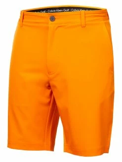Calvin Klein Bullet Regular Fit Stretch Short - Orange