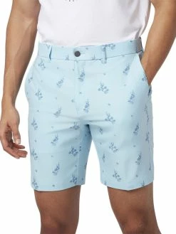 Original Penguin Lemonade Print 8-Inch Golf Short - Baltic Sea