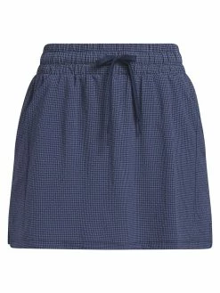 Adidas Seersucker 16-Inch Golf Skort - Collegiate Navy