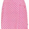 Birdee Sport Women's Lattice Pull On Skort - Pink/White -Deals Golf Apparel Store skort bs220bs97520whp20ldy20pink 1 11390.1667845181