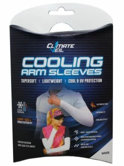 Climate Veil Cooling UV Arm Sleeves - White