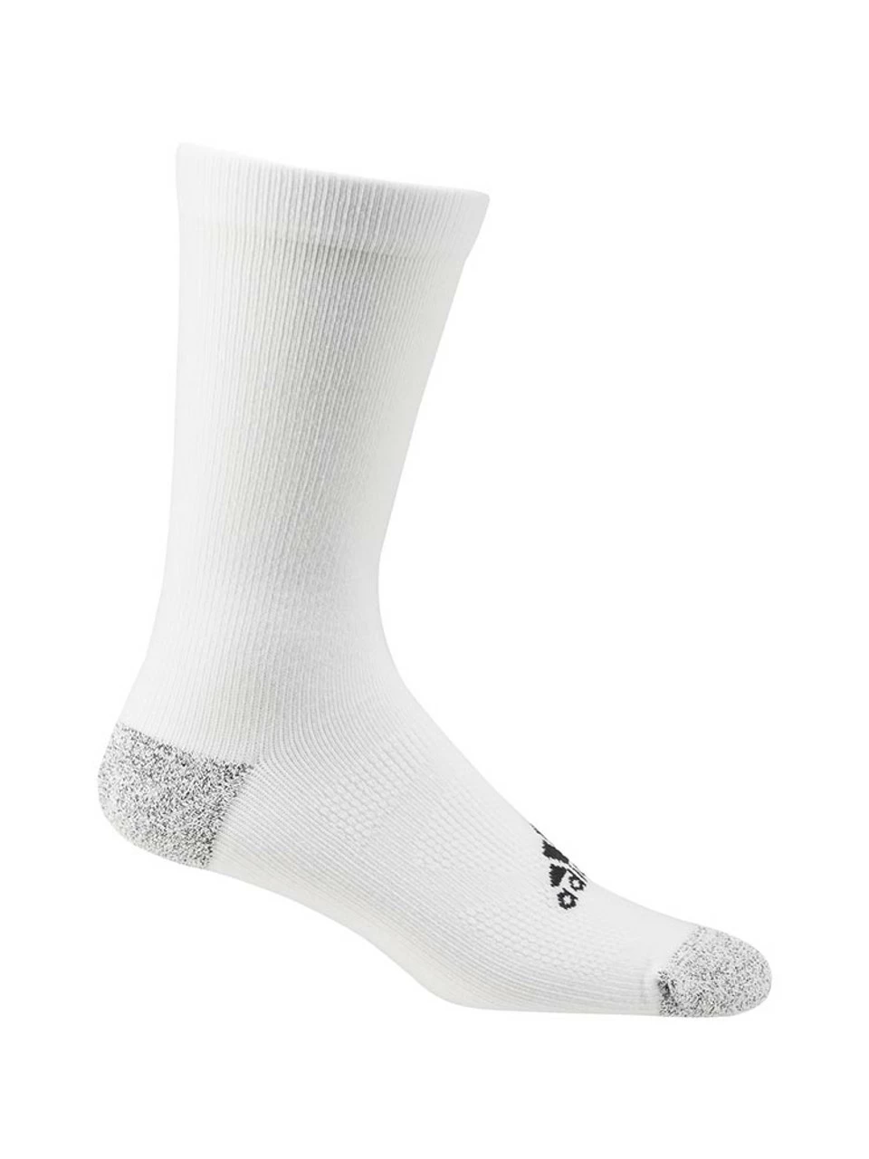 Adidas Tour Crew Socks - White/Black 3 Adidas Tour Crew Socks - White/Black