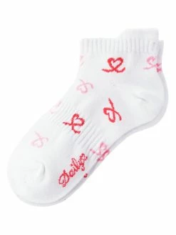 Daily Sports Women's Heart Sock 3 Pack - White