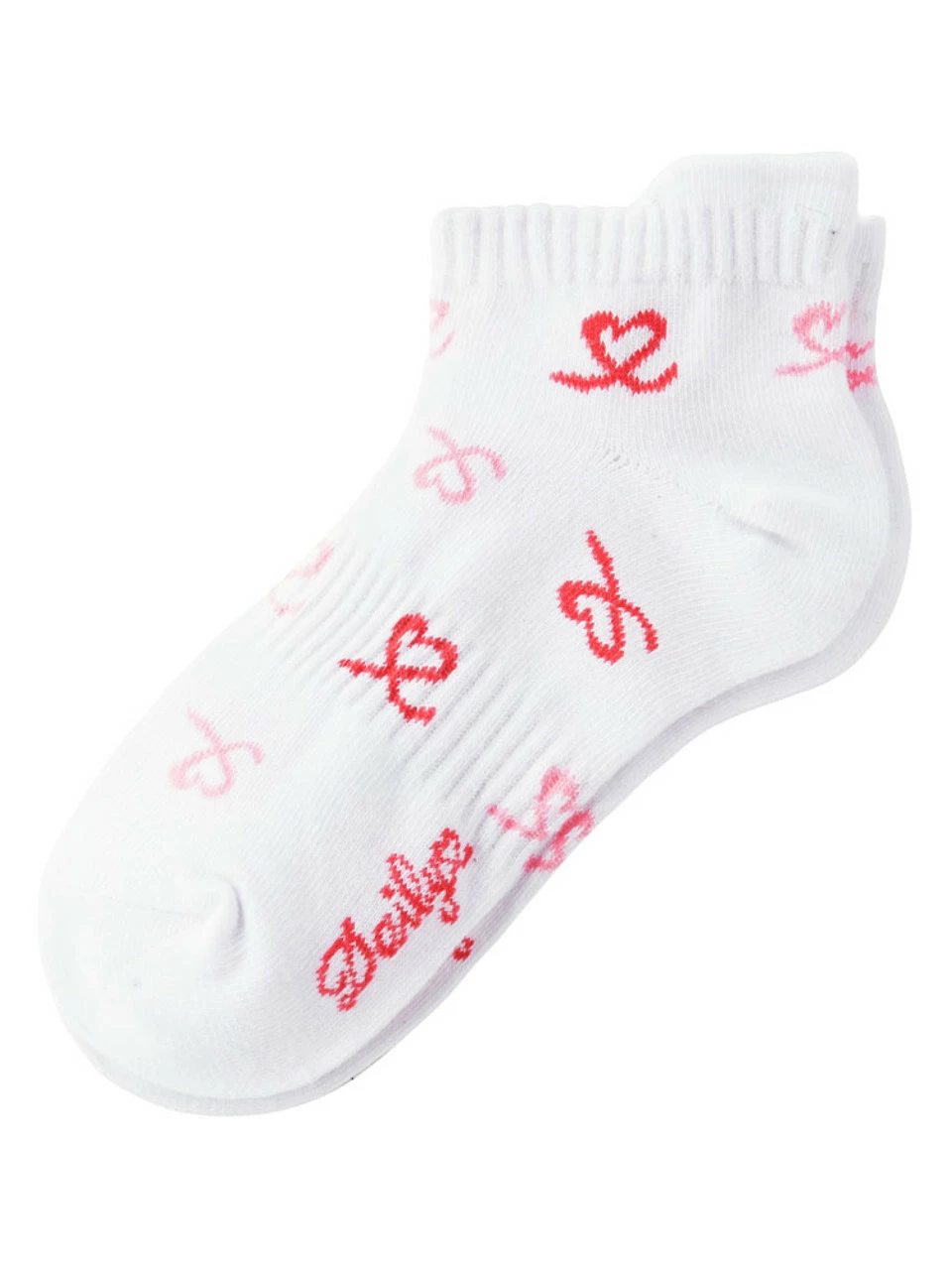 Daily Sports Women's Heart Sock 3 Pack - White 3 Daily Sports Women's Heart Sock 3 Pack - White