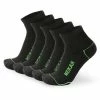 Meikan Socks Meikan 5 Pack Quarter Cut REPREVE Performance Sports Socks -Deals Golf Apparel Store sock meikan20mk200220men bla 609 1 63157.1678286229
