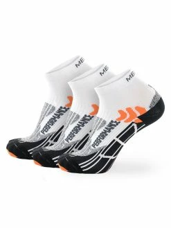 Meikan Socks Meikan 3 Pack Quarter Cut Coolmax Performance Sports Socks - White