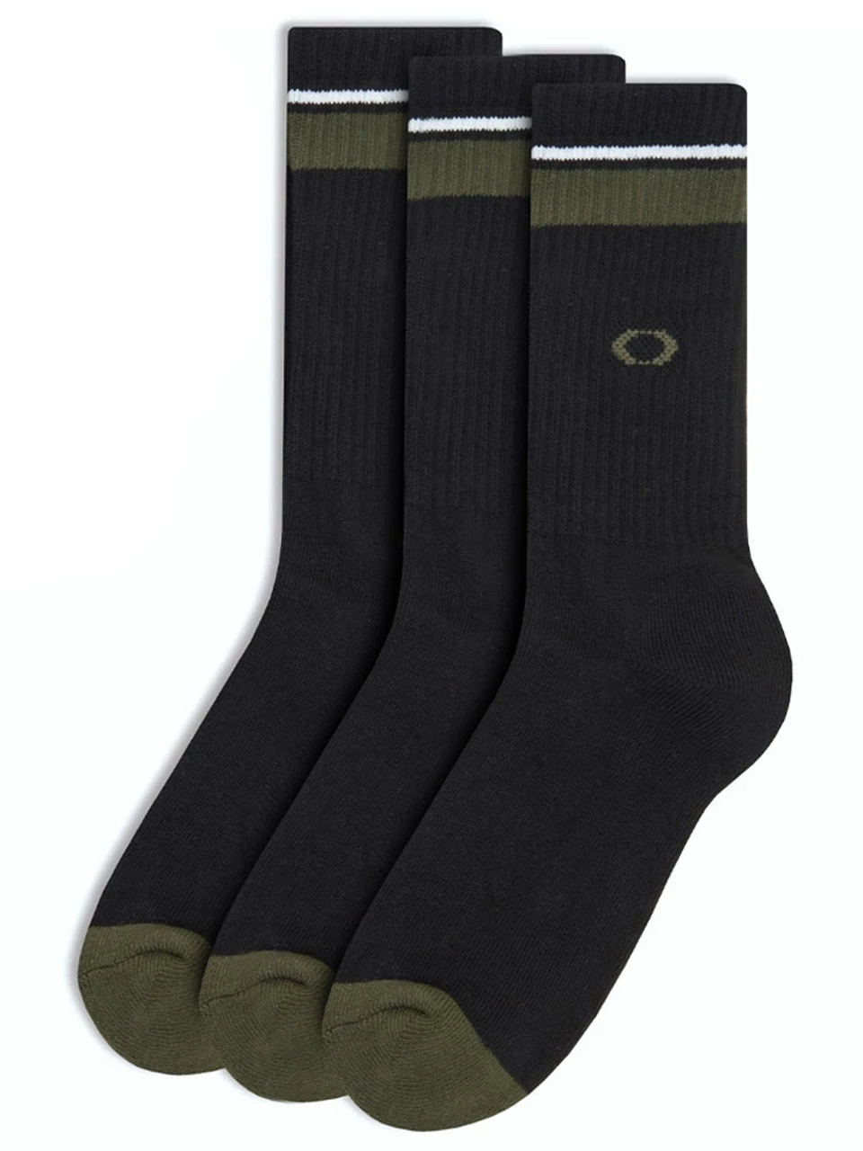 Oakley Essential 3 Pairs Of Socks - Blackout 3 Oakley Essential 3 Pairs Of Socks - Blackout
