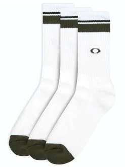 Oakley Essential 3 Pairs Of Socks - White