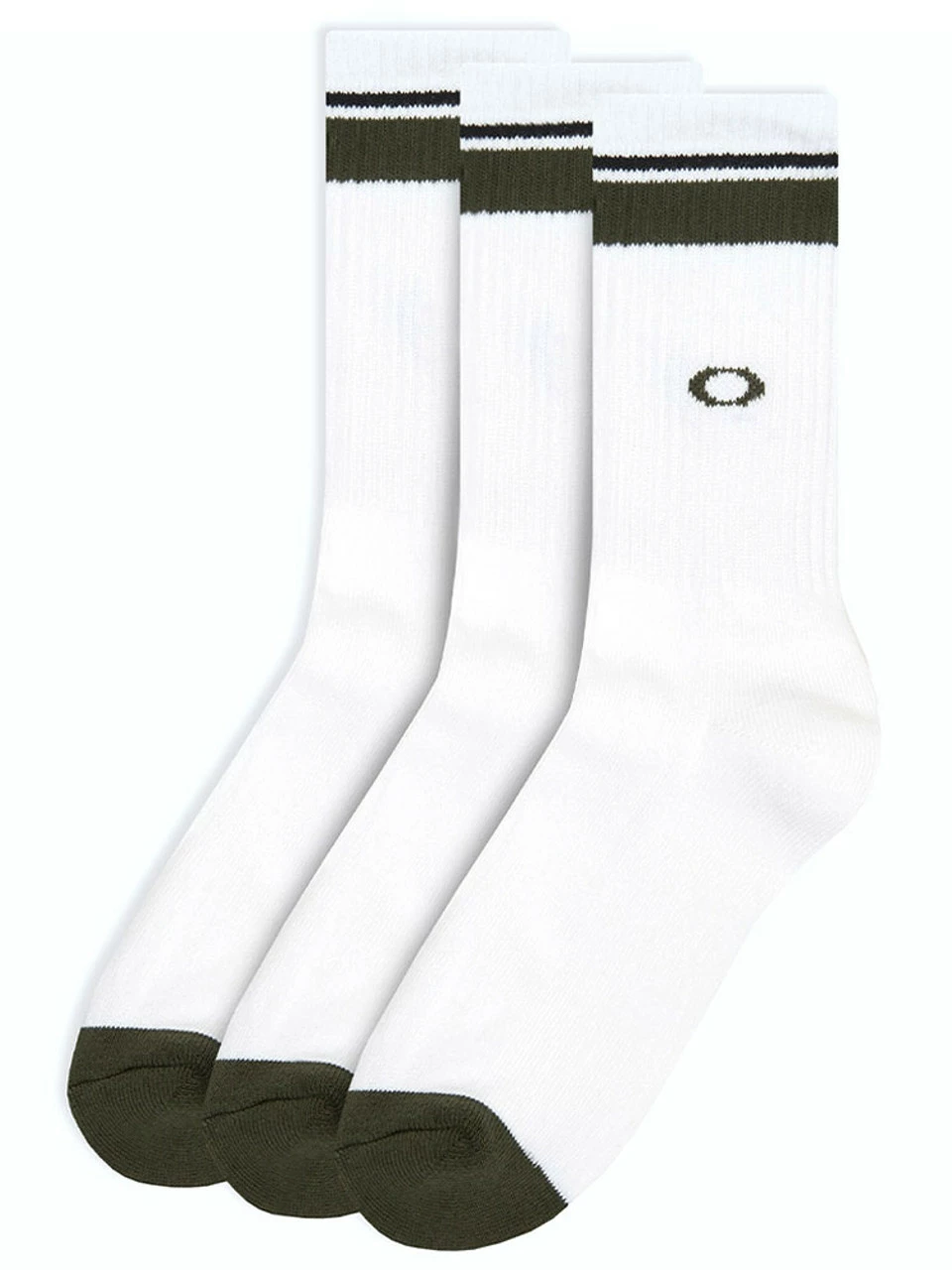 Oakley Essential 3 Pairs Of Socks - White 3 Oakley Essential 3 Pairs Of Socks - White