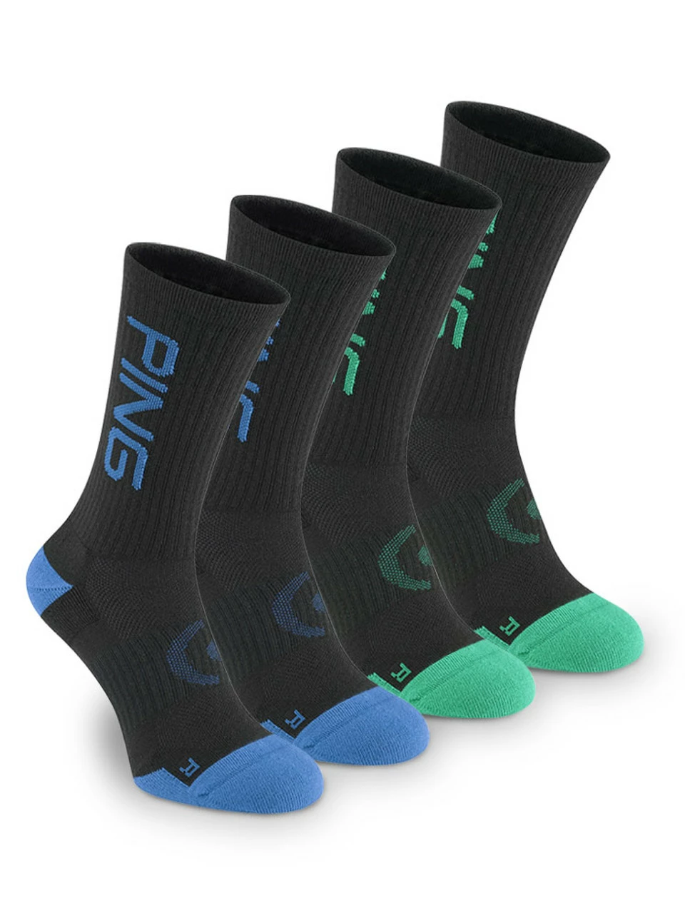 Ping Logo Sock 2-Pair Pack - Navy Multi 3 Ping Logo Sock 2-Pair Pack - Navy Multi